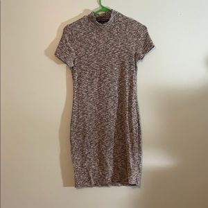 short sleeve grey dress